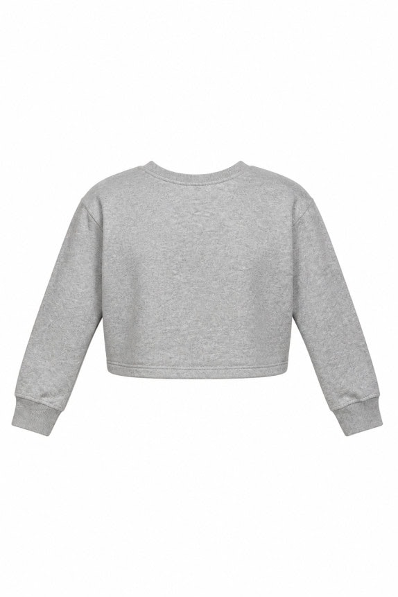 CHAMPION ΦΟΥΤΕΡ CREWNECK CROPPED ΓΚΡΙ ΓΥΝΑΙΚΕΙΟ PRE OWNED XL