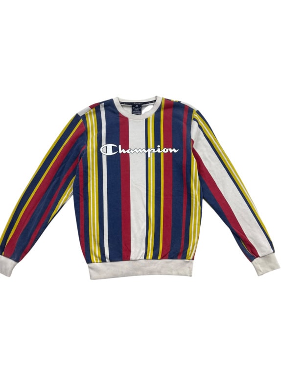 CHAMPION ΦΟΥΤΕΡ ΣΕ ΠΟΛΥΧΡΩΜΟ ΡΙΓΕ ΜΕ LOGO UNISEX S