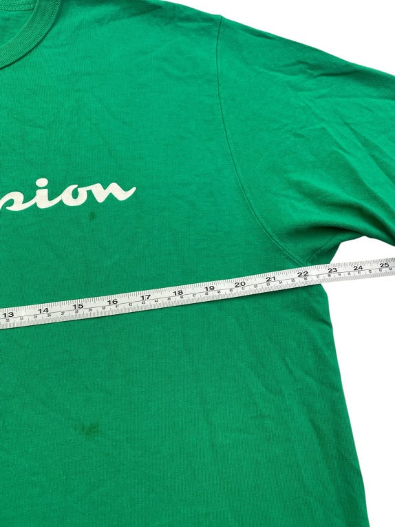 CHAMPION GRAFFIC TEE CLASSIC GREEN MEN PRE OWNED