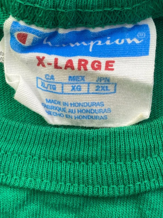 CHAMPION GRAFFIC TEE CLASSIC GREEN MEN PRE OWNED