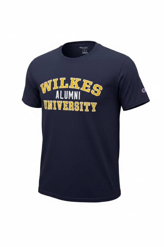 CHAMPION GRAPHIC T SHIRT COLLEGIATE NAVY ΑΝΤΡΙΚΟ PRE OWNED L