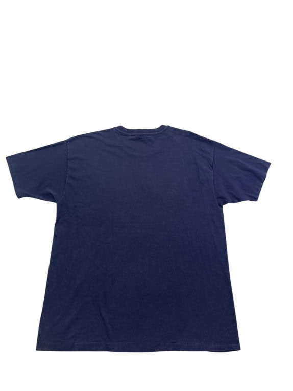 CHAMPION GRAPHIC T SHIRT VINTAGE COLLEGIATE ΝΑΥΤΙΚΟ ΜΠΛΕ ΑΝΤΡΙΚΟ PRE OWNED XL