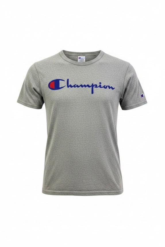 CHAMPION GRAPHIC TEE ΑΝΕΤΟ ΓΚΡΙ ΑΝΤΡΙΚΟ PRE OWNED S