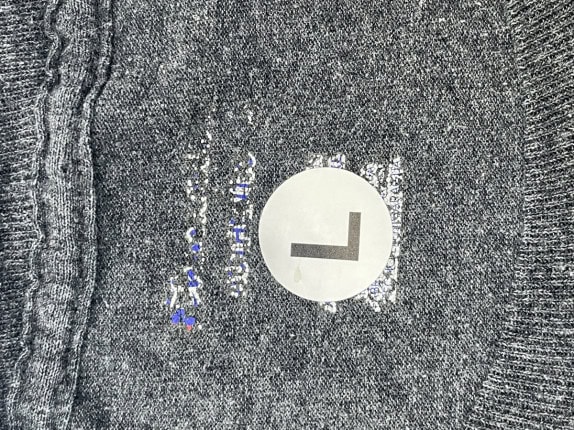 CHAMPION GRAPHIC TEE COLLEGE ΓΚΡΙ ΑΝΤΡΙΚΟ PRE OWNED L