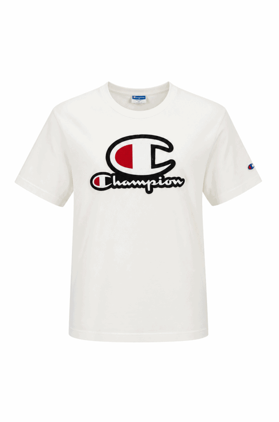 CHAMPION GRAPHIC TEE LOGO WHITE ΑΝΤΡΙΚΟ PRE OWNED S