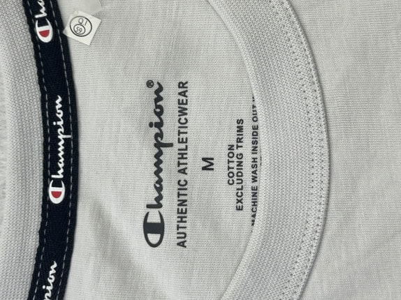 CHAMPION T SHIRT GRAPHIC MINIMAL OFF WHITE UOMO PRE OWNED M