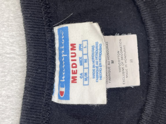 CHAMPION GRAPHIC TEE STREETWEAR ΜΑΥΡΟ ΑΝΤΡΙΚΟ PRE OWNED M