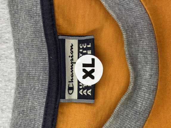 CHAMPION GRAPHIC TEE VINTAGE ΜΟΥΣΤΑΡΔΙ ΑΝΤΡΙΚΟ PRE OWNED XL