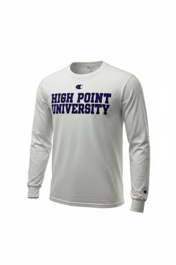 Champion High Point University Panthers Longsleeve T-Shirt White Unisex