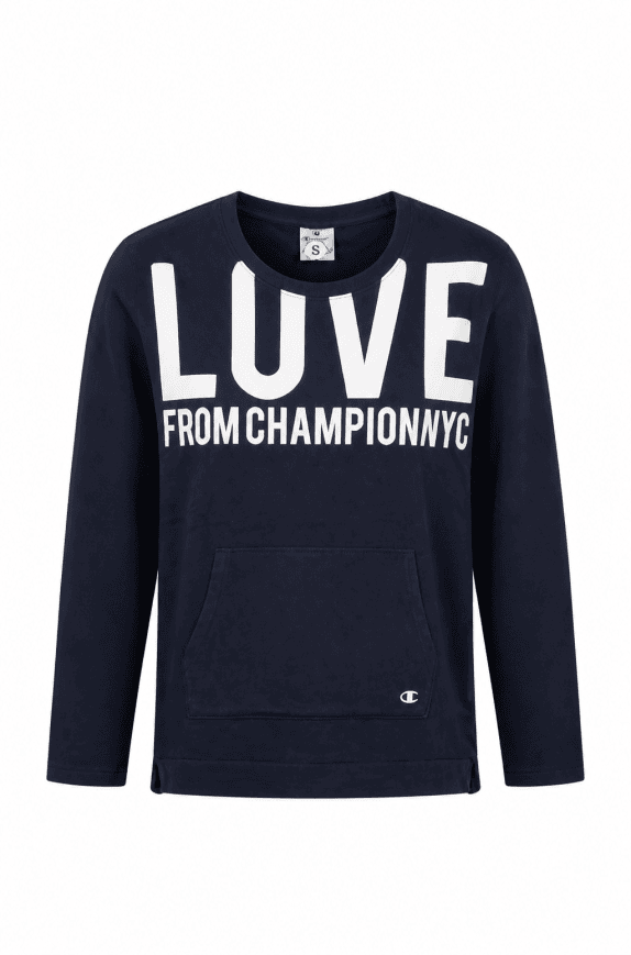 CHAMPION HOODIE GRAPHIC NAVY ΓΥΝΑΙΚΕΙΟ PRE OWNED S