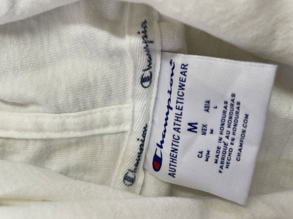 CHAMPION HOODIE MINIMAL ΛΕΥΚΟ UNISEX PRE OWNED M