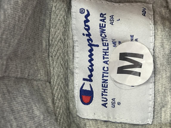 CHAMPION FELPA CON CAPPUCCIO MINIMAL NAVY UOMO PRE OWNED M
