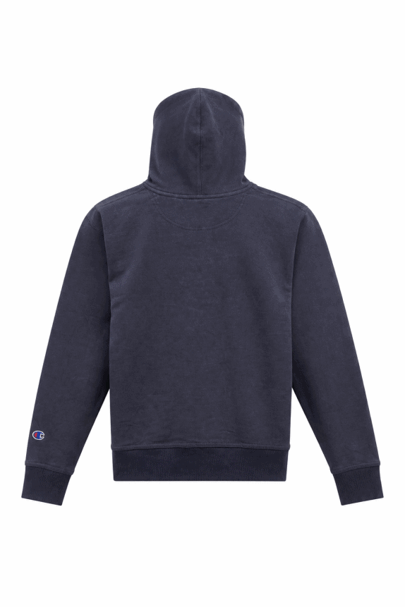 CHAMPION FELPA CON CAPPUCCIO MINIMAL NAVY UOMO PRE OWNED M