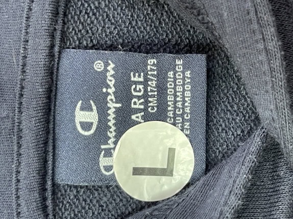 CHAMPION HOODIE MINIMAL NAVY ΑΝΤΡΙΚΟ PRE OWNED L