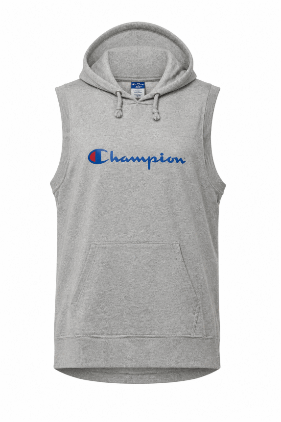 90s CHAMPION HOODIE STREETWEAR GRIGIO UOMO PRE OWNED M