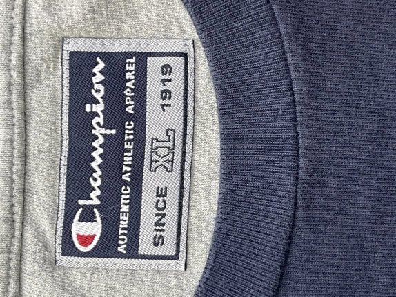 CHAMPION LONGSLEEVE T SHIRT MINIMAL NAVY ΑΝΤΡΙΚΟ PRE OWNED XL