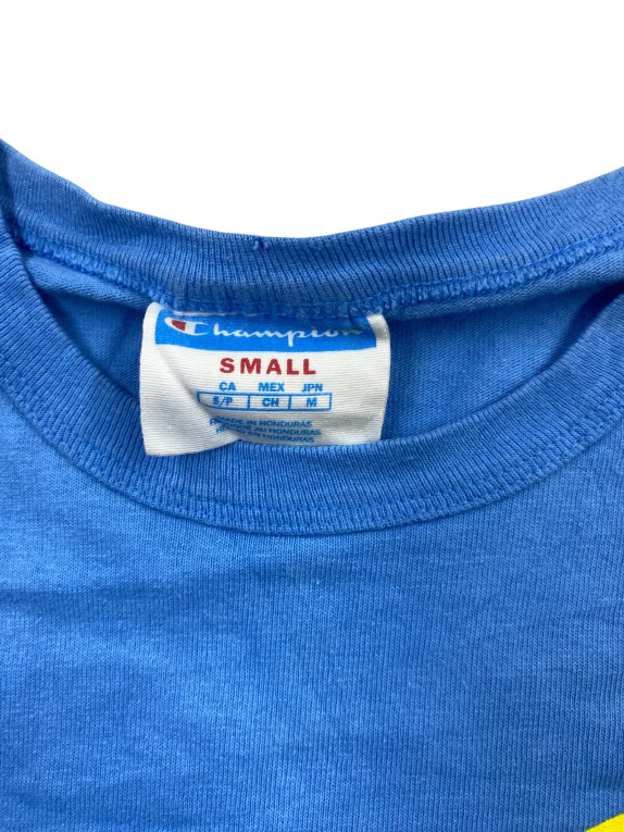 Champion Longsleeve T-Shirt Vintage Big Logo Μπλε Unisex S