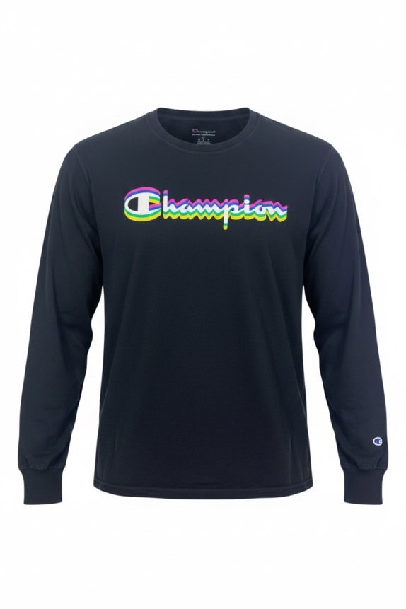 CHAMPION LONGSLEEVE TEE GRAPHIC ΜΑΥΡΟ ΑΝΤΡΙΚΟ PRE OWNED M