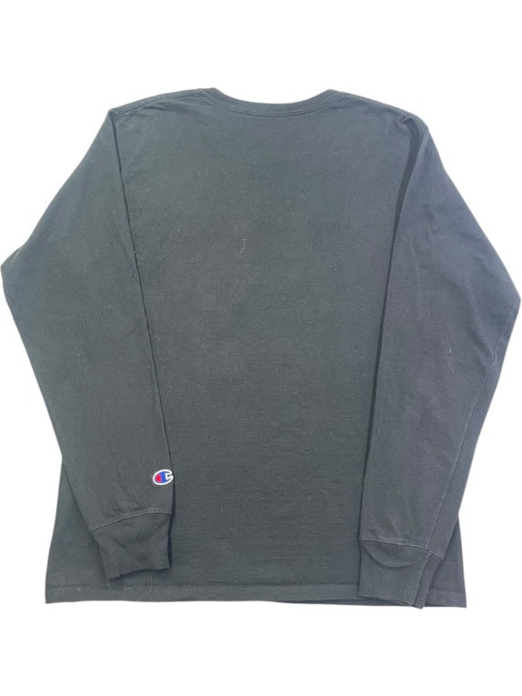 CHAMPION MAGLIA A MANICHE LUNGHE GRAPHIC NERO UOMO PRE OWNED M