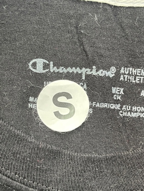 CHAMPION LONGSLEEVE TEE MINIMAL BLACK ΑΝΤΡΙΚΟ PRE OWNED S
