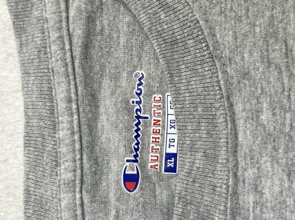 CHAMPION LONGSLEEVE TEE MINIMAL ΓΚΡΙ ΑΝΤΡΙΚΟ PRE OWNED XL