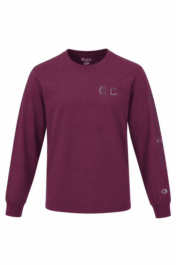 CHAMPION ΜΠΛΟΥΖΑ ΜΑΚΡΥΜΑΝΙΚΗ GRAPHIC ΜΠΟΡΝΤΟ ΑΝΤΡΙΚΟ PRE OWNED XL