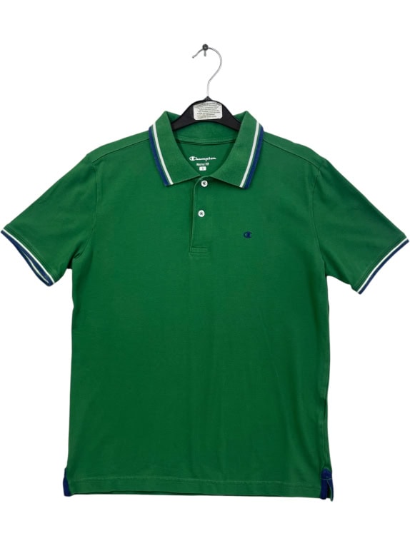 CHAMPION ΜΠΛΟΥΖΑ POLO RETRO ΠΡΑΣΙΝΟ ΑΝΤΡΙΚΟ S pre-owned