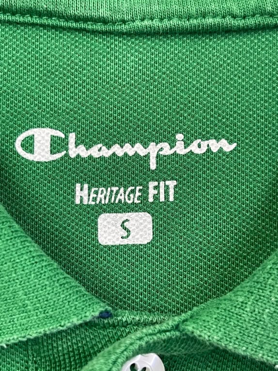 CHAMPION ΜΠΛΟΥΖΑ POLO RETRO ΠΡΑΣΙΝΟ ΑΝΤΡΙΚΟ S pre-owned