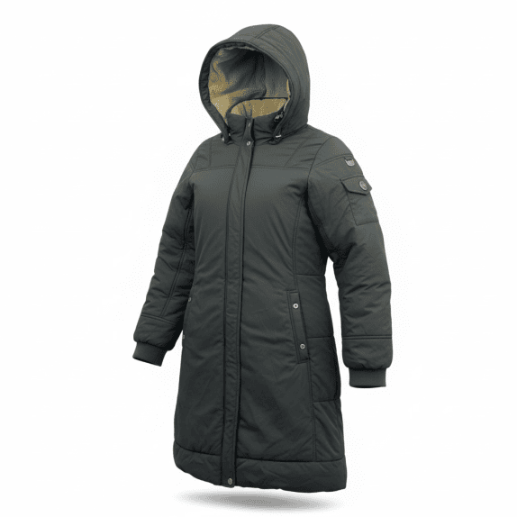 Champion Μπουφάν Parka Vintage Λογότυπο Σκούρο Γκρι Unisex M