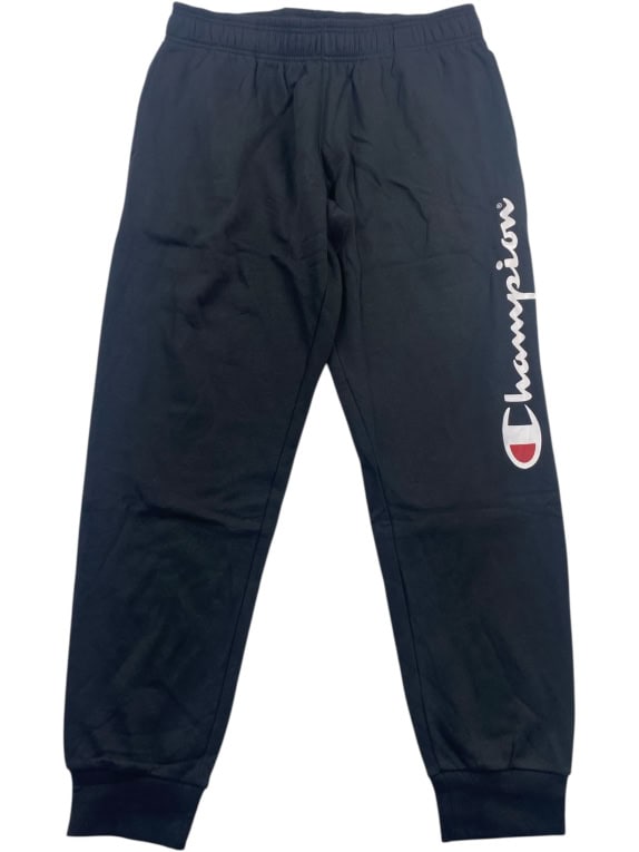 Champion Pantaloni della tuta Athletic Logo neri da uomo XL