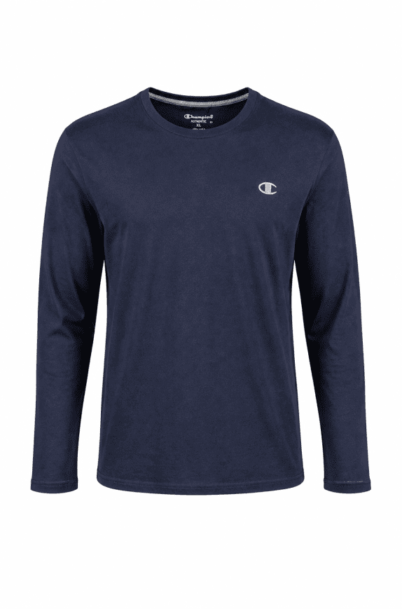 CHAMPION LONG SLEEVE TOP MINIMAL NAVY MENS PRE OWNED XL