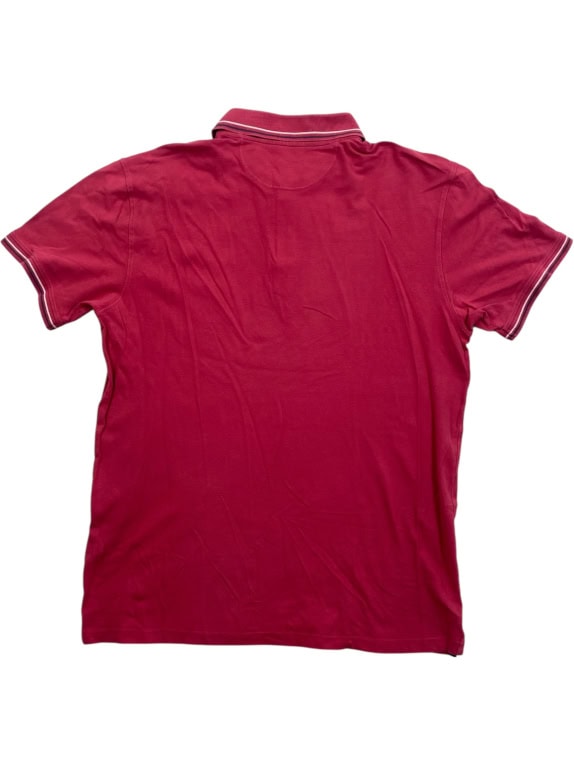 Champion Polo Μπλούζα Casual Κεντημένο Λογότυπο Μπορντό Ανδρική XXL