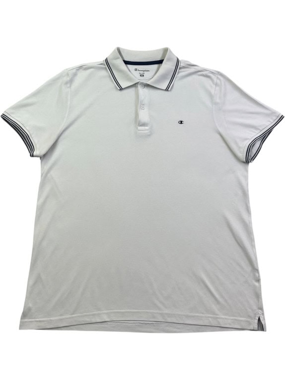 CHAMPION POLO SHIRT MINIMAL OFF WHITE ΑΝΤΡΙΚΟ PRE OWNED XL