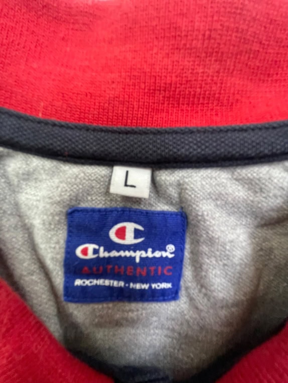 Champion Polo T-Shirt Classic Logo Κόκκινο UNISEX L