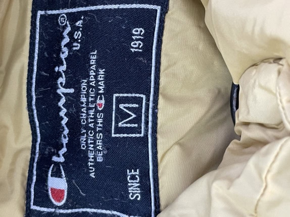 CHAMPION GIACCA PUFFER MINIMAL BEIGE UOMO PRE OWNED M
