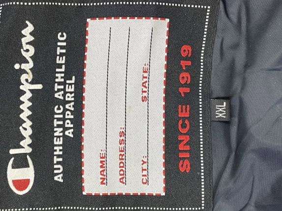 CHAMPION PUFFER JACKET STREETWEAR ΜΠΛΕ ΑΝΤΡΙΚΟ PRE OWNED XXL