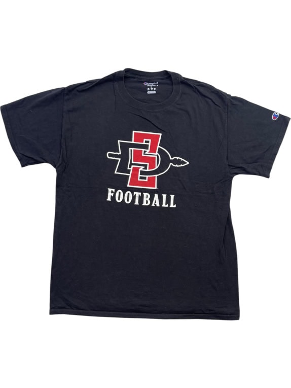 Champion San Diego State Aztecs T-Shirt Big Logo Μαύρο Unisex L