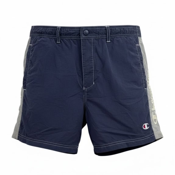 CHAMPION SHORTS SPORTSWEAR NAVY MENS PRE OWNED