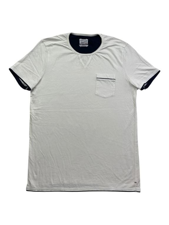 CHAMPION T-SHIRT AMERICAN CLASSICS POCKET ΛΕΥΚΟ ΑΝΔΡΙΚΟ S