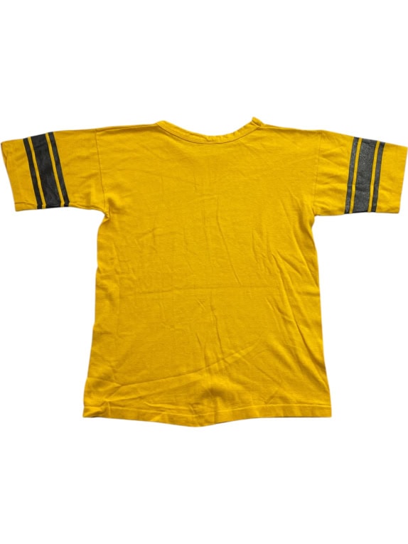 CHAMPION T-SHIRT APPALACHIAN STATE UNIVERSITY LOGO VINTAGE GIALLO UNISEX M usato