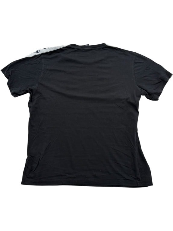 CHAMPION T-Shirt CASUAL Box Logo Tape Μαύρο Ανδρικό XL