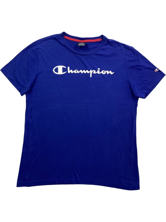 CHAMPION T-SHIRT CASUAL LOGO ΜΠΛΕ ΑΝΔΡΙΚΟ M