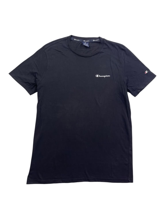 CHAMPION T-SHIRT CASUAL ΛΟΓΟΤΥΠΟ ΜΑΥΡΟ ΑΝΔΡΙΚΟ L