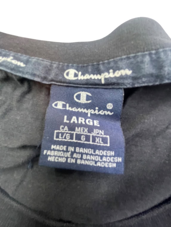 CHAMPION T-SHIRT CASUAL ΛΟΓΟΤΥΠΟ ΜΑΥΡΟ ΑΝΔΡΙΚΟ L