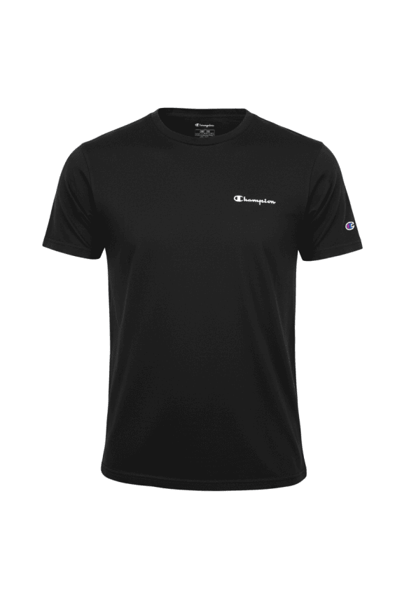 CHAMPION T-SHIRT CASUAL LOGO BLACK MENS L