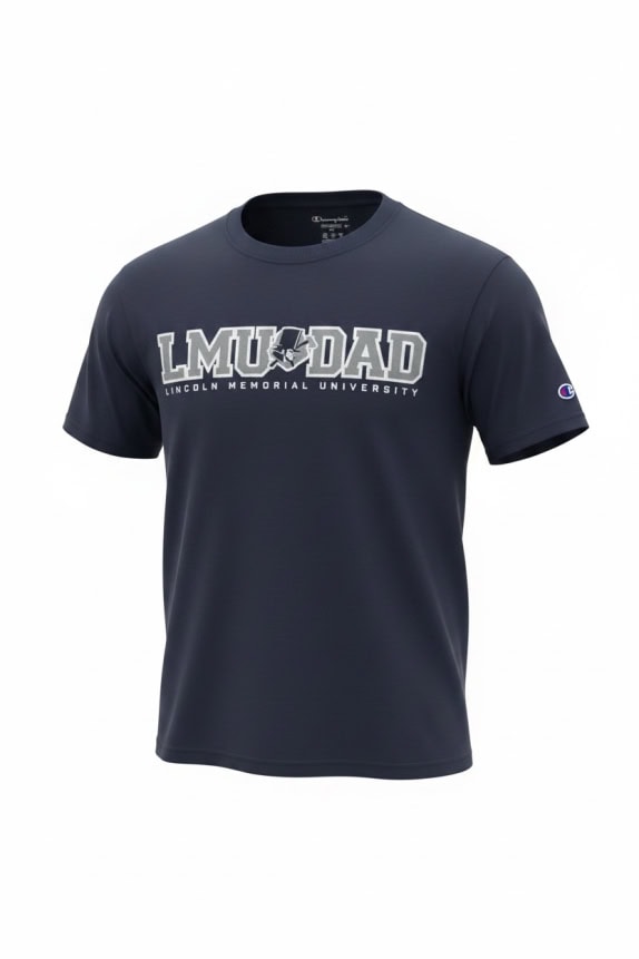 CHAMPION T-SHIRT LMU DAD UNIVERSITY LOGO BLU SCURO UNISEX M