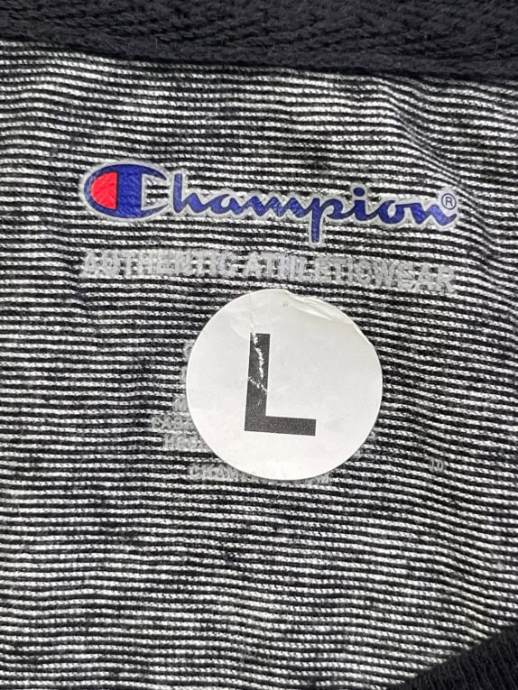 CHAMPION T SHIRT MINIMAL GREY MENS PRE OWNED L