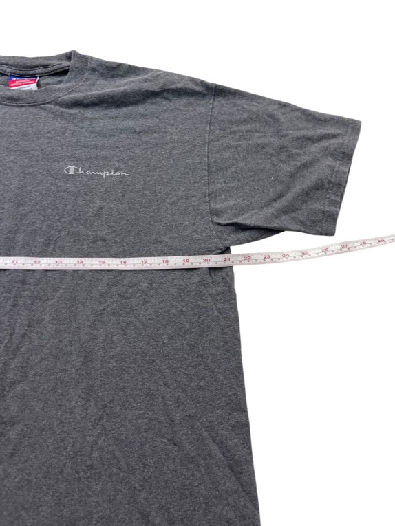 CHAMPION T SHIRT MINIMAL ΓΚΡΙ ΑΝΤΡΙΚΟ PRE OWNED M
