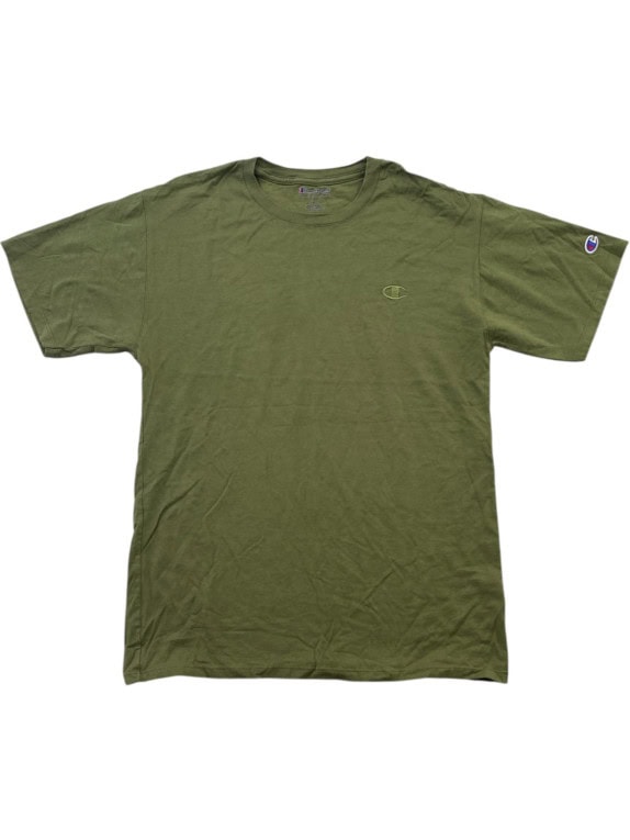 CHAMPION T SHIRT MINIMAL OLIVA UOMO PRE OWNED M