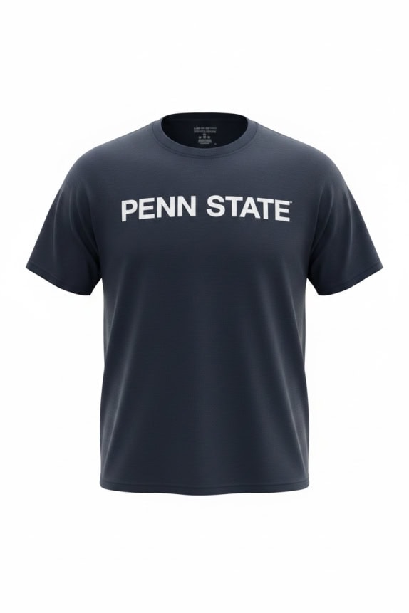CHAMPION T-SHIRT PENN STATE SPELLOUT & BACK LOGO ΜΠΛΕ UNISEX XL